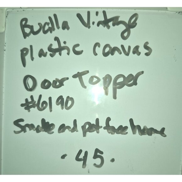 Bucilla Main Street Plastic Canvas Door Topper Kit 6190 - Picture 6 of 6